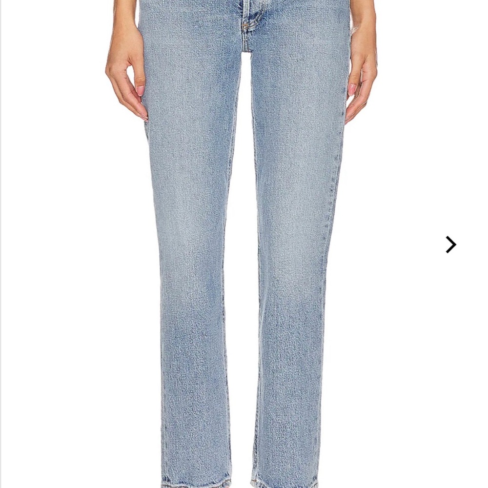Agolde Riley High Rise Straight Crop Jeans